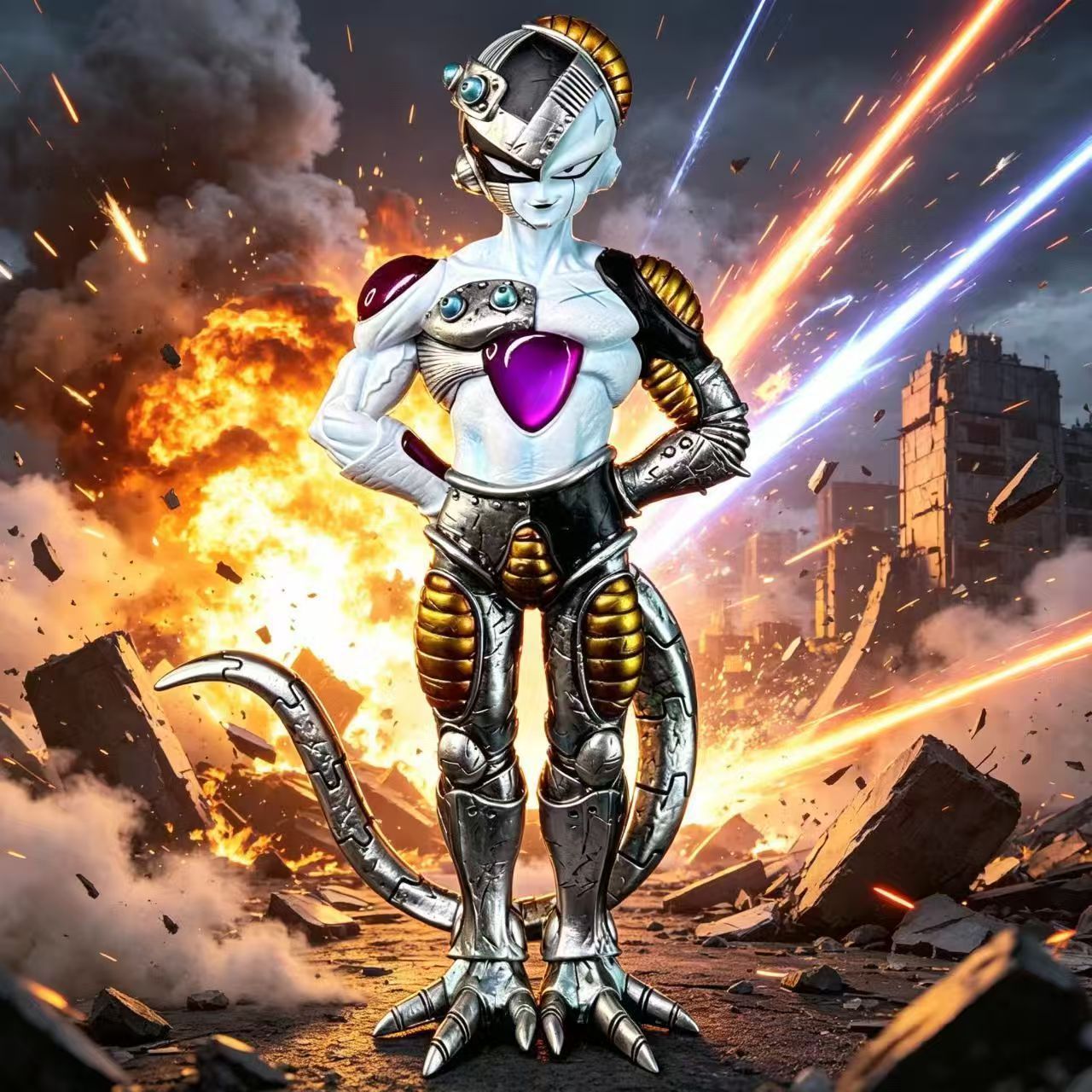 Model Kit Frieza - 21cm/8.27inch Anime Dragon Ball Mecha Freeza