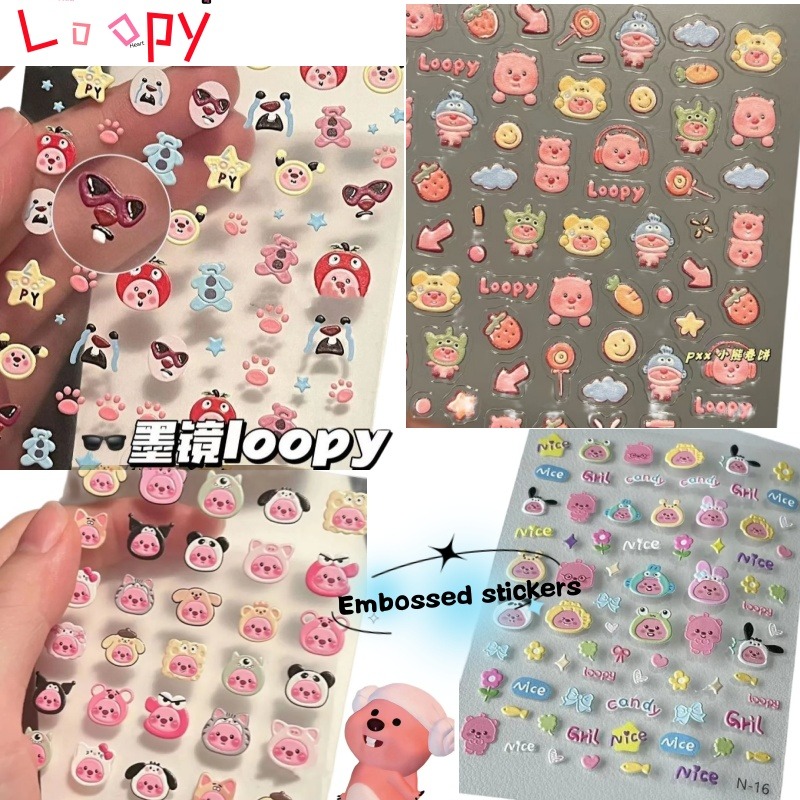 Loopy 3D embossed sticker, tra - Model Kit Accessories review and price