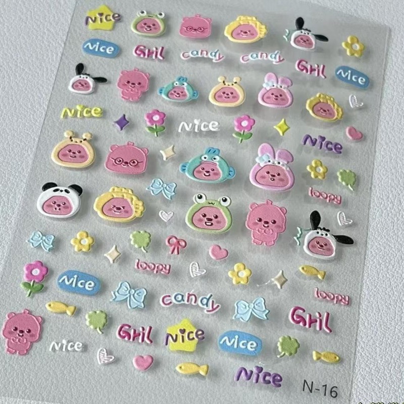 Loopy 3D embossed sticker, tra - Model Kit Accessories review and price