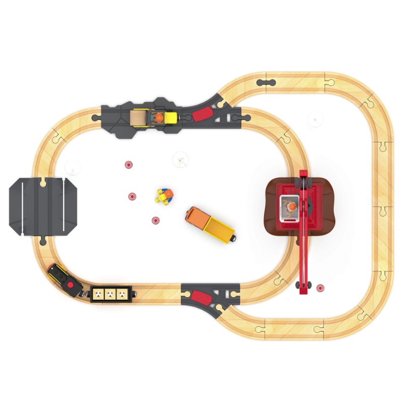 Wooden Railway Track Set Elect - Model Kit Runner review and price