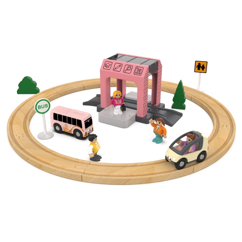 Wooden Railway Track Set Elect - Model Kit Runner review and price