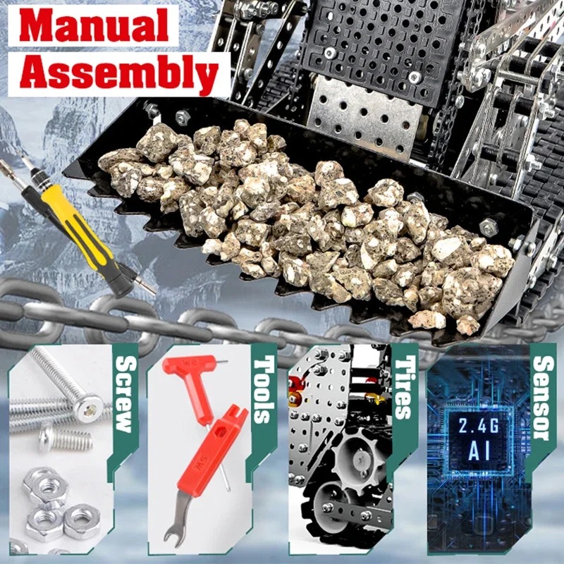 2.4G 10CH RC Tracked Dump Truc - Model Kit Runner review and price
