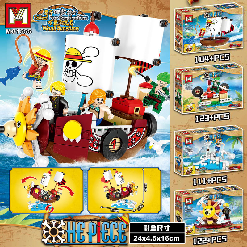4in1 One Piece THOUSAND SUNNY  - Model Kit One Piece Ship review and price