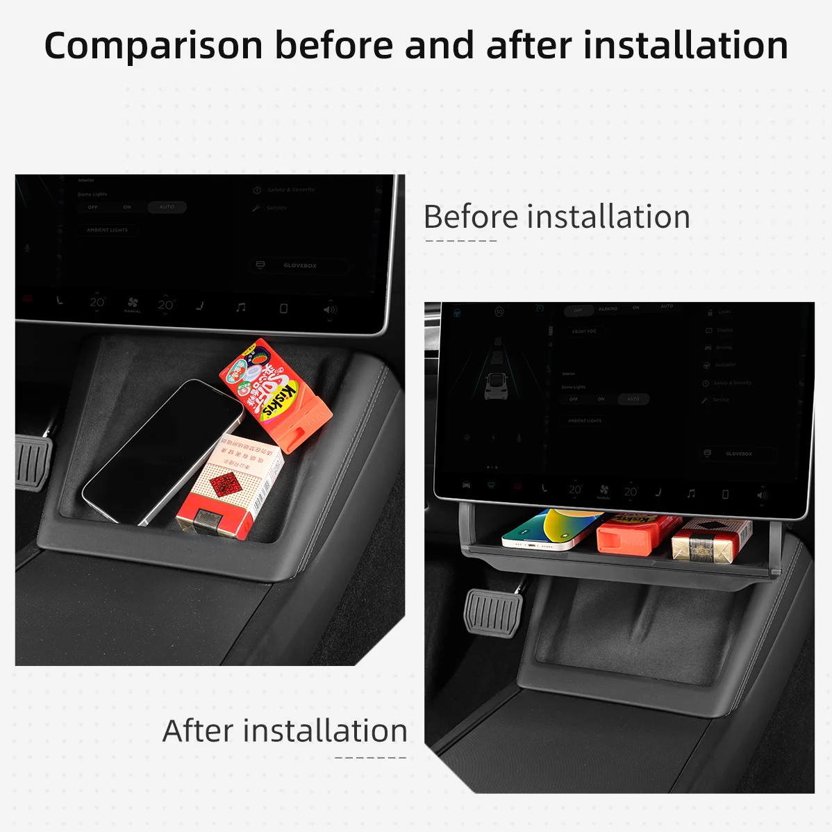 For Tesla Model Y Juniper 2025 - Model Kit Runner Organizer review and price